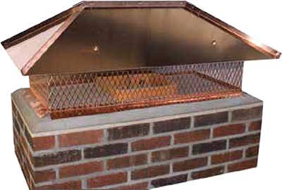 top mount hip and ridge chimney cap