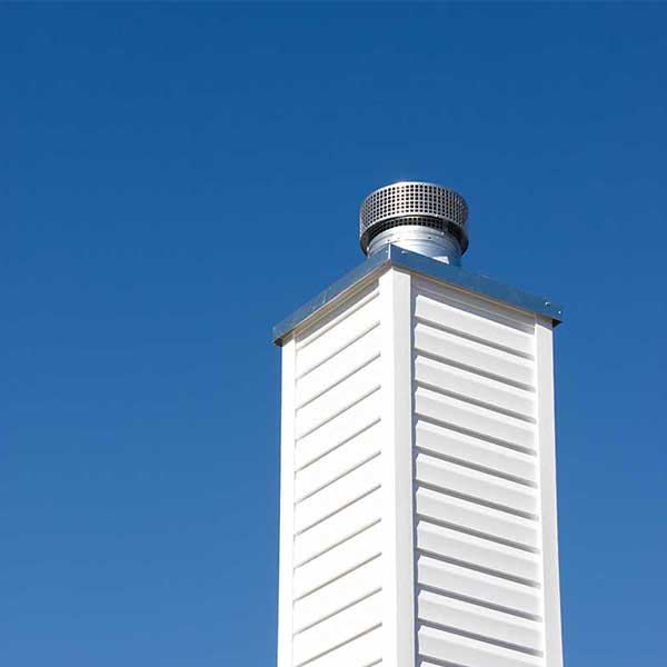 Chase Cover on Prefab Chimney
